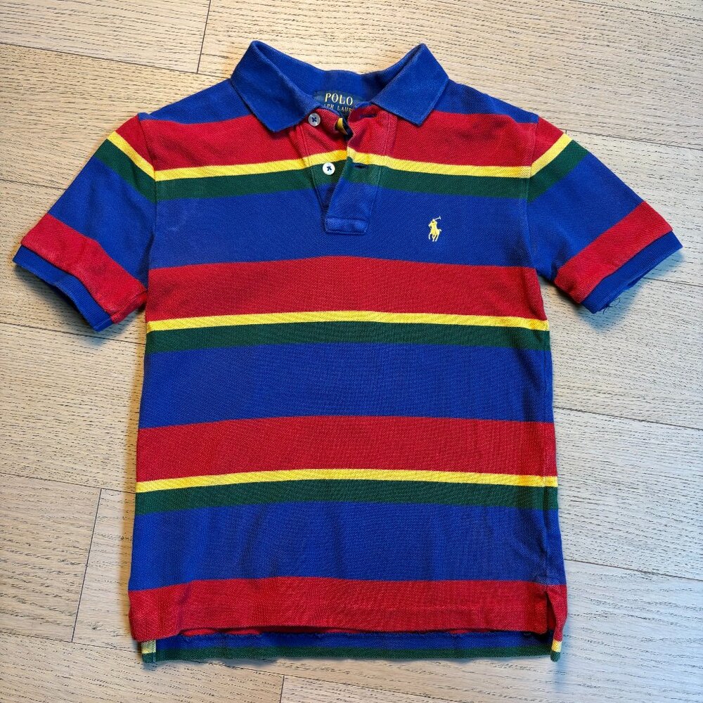 Polo by Ralph Lauren Kids Striped Mesh Polo Shirt